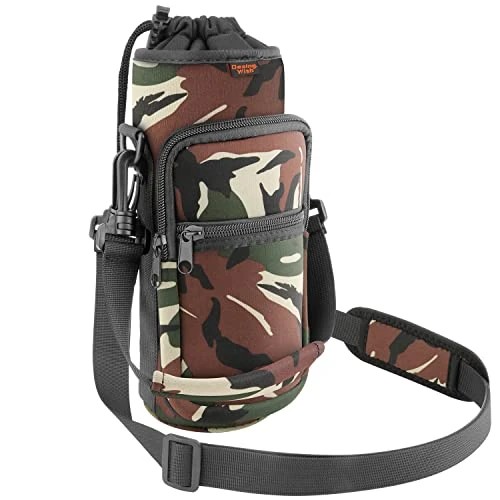 Desing Wish Flaschenhalter Fahrrad Getränkehalter Ohne Schrauben Trinkflaschenhalter Fahrradflaschenhalterung Getränke Halterung Fahrrad Wasserflaschenhalter mit Netztasche und Schultergurt Zubehör