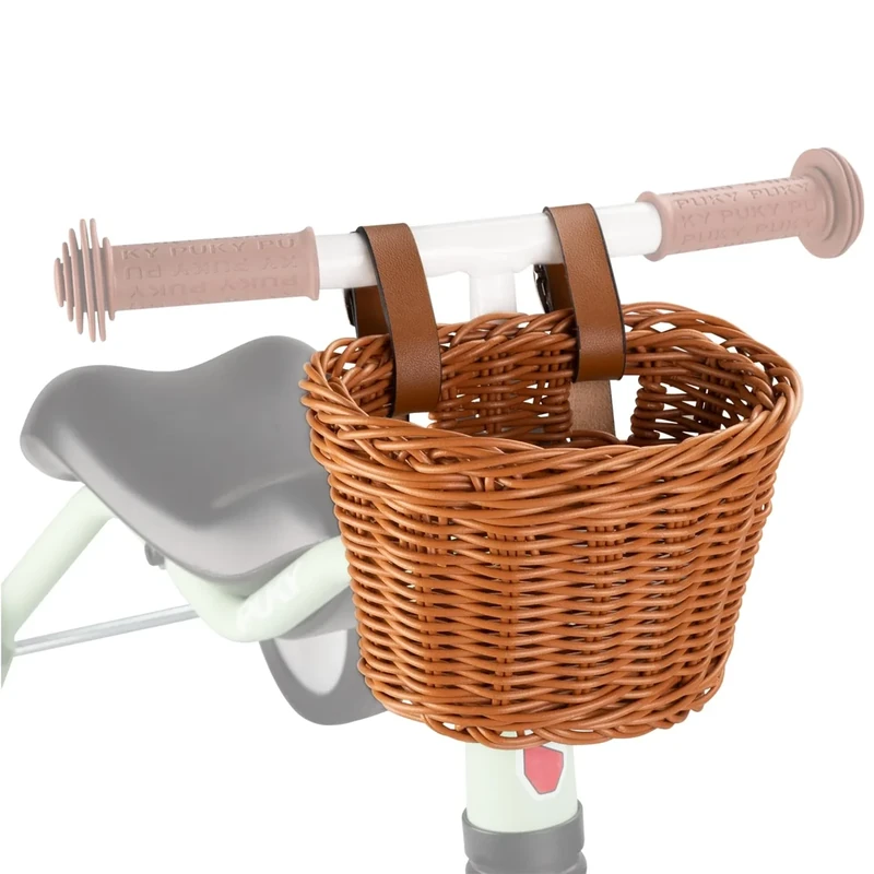 PUKY Chaos Korb S Braun | Flexibler Kinder Lenkerkorb | Handmade | Passend für Wutsch, Fitsch, PUKYmoto & Ceety | Stilvoll & Praktisch | Einfach zu befestigen | Robust & Wetterfest | Umweltfreundlich