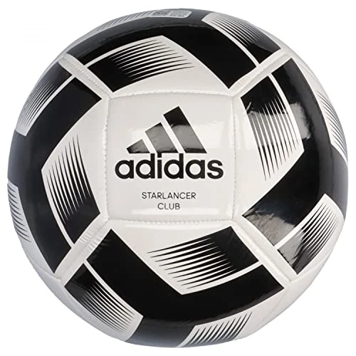 adidas, Starlancer Club Ball, Fußball, Weiß, Schwarz, 4, Unisex - Erwachsene