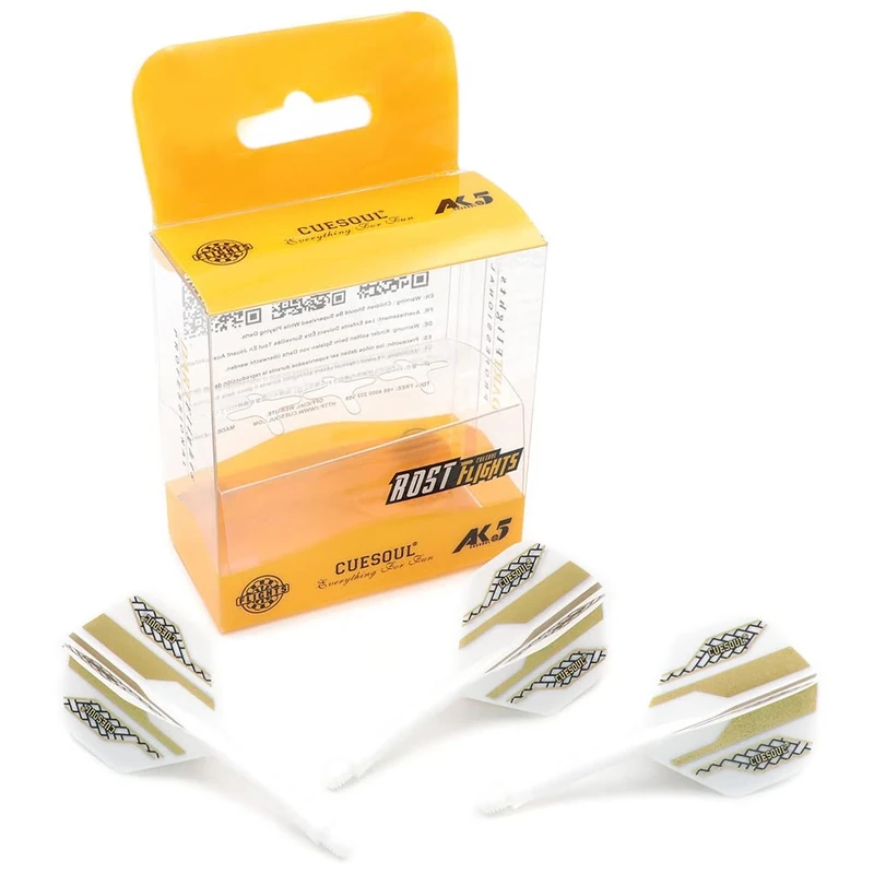 CUESOUL ROST Integrierter Dartschaft und Flights, Standardform, 3er-Set