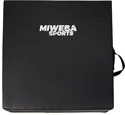 Miweba Sports Gymnastikmatte GM-100-180x60x5cm - Sportmatte - Yogamatte (Schwarz GM-100)