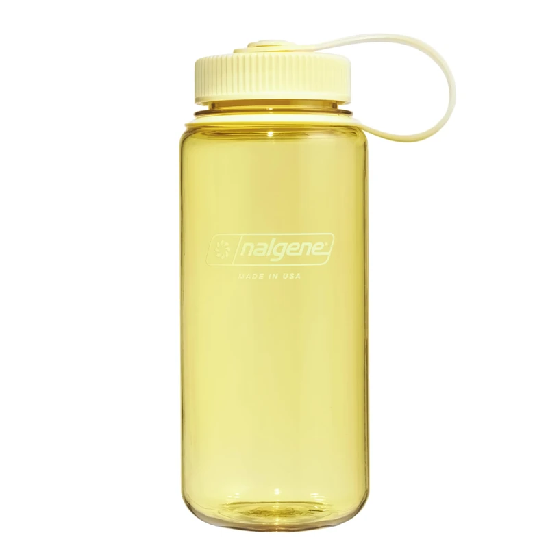 Nalgene Sustain Tritan BPA-freie Wasserflasche aus 50% Plastikabfällen, 473 ml, breite Öffnung, Butter