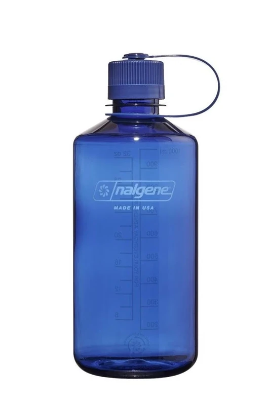 Nalgene Sustain Tritan BPA-freie Wasserflasche aus 50% Plastikmüll, 900 ml, schmale Öffnung, Denim