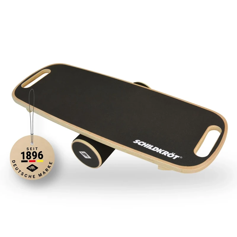 Schildkröt WoodenBalance Board aus Echtholz, rutschfeste Oberfläche, inklusive Anleitung, im Farbkarton, 960243