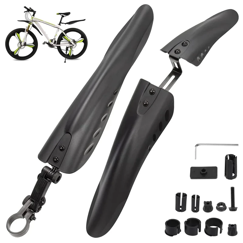 Fahrrad Schutzblech Set Schutzbleche Mountainbike Universal MTB Schutzblech für 24-29 Zoll Schutz vor Spritzwasser & Schmutz,Lässt Sich Schnell und Einfach Montieren