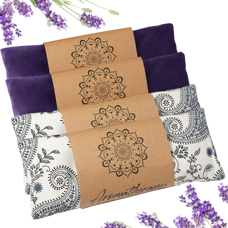 Hihealer 2er / 4er-Pack Augenmaske Gewichts-Augenmaske mit Lavendel-Aromatherapie für Schlaf, Yoga, Meditation und Selbstpflege, entspannende Accessoires Weihnachtsgeschenke für Frauen Mütter - Image 1