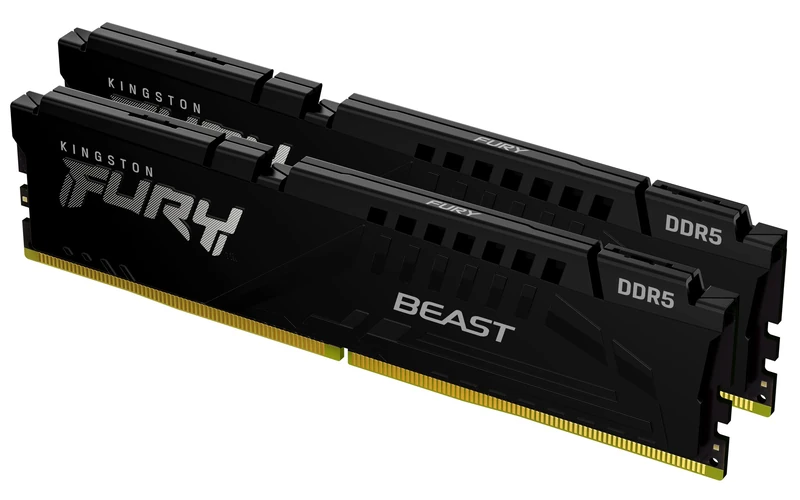 Kingston FURY Beast Schwarz DDR5 64GB (2x32GB) 6000MT/s CL36 DIMM Desktop Gaming Speicher Kit mit 2 AMD EXPO und Intel XMP - KF560C36BBEK2-64