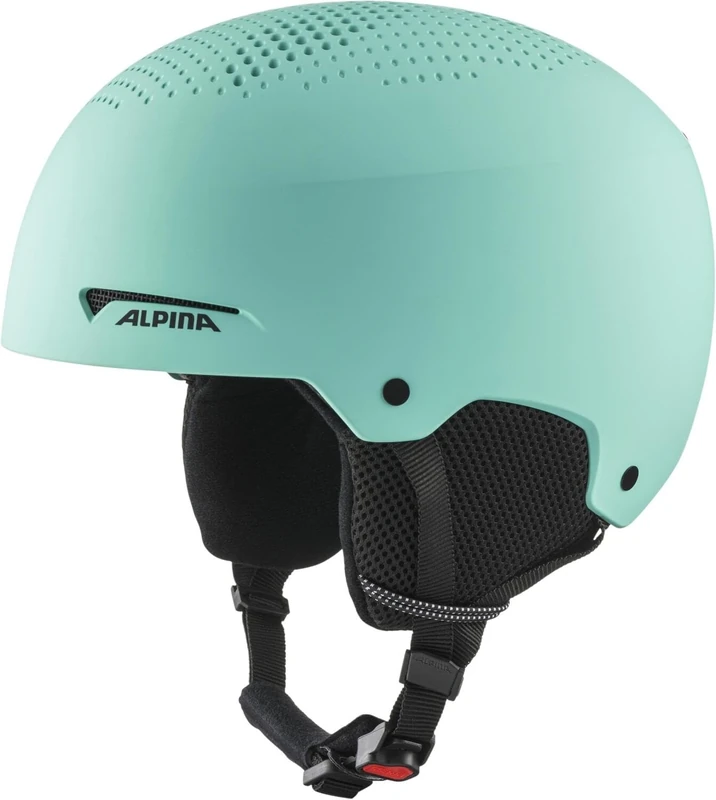 ALPINA ZUPO - sicherer, stoßabsorbierender, belüfteter & schlagfester Skihelm für Kinder - Turquoise matt - M (51-55 cm)