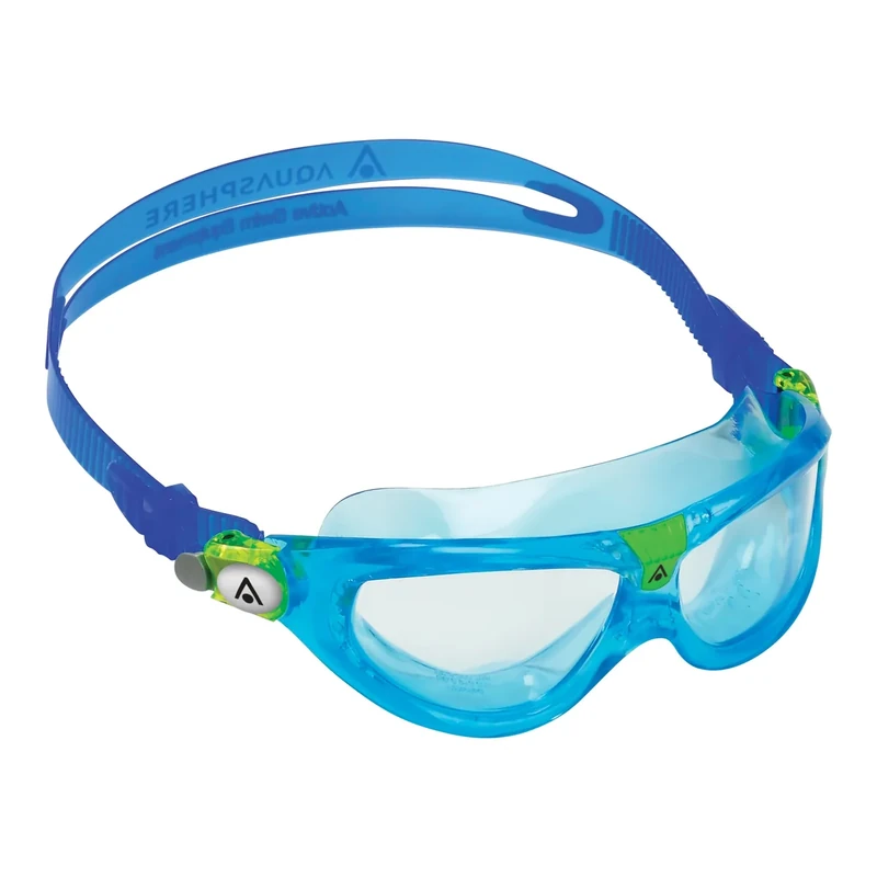 Aquasphere Aquasphere Unisex – Erwachsene Seal Kid 2 Schwimmbrille, Turquoise Blue Lens Clear, S, Türkisblau