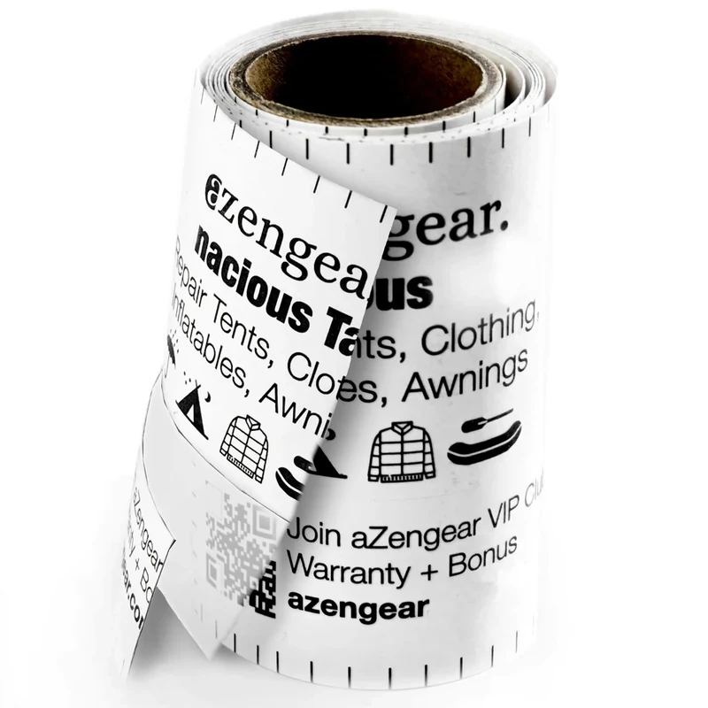 aZengear Klebeband Transparent für Zeltreparatur, Daunenjacke Reparatur | Wasserdichtes, TPU-Flicken-Patch-Set | Markisen, Sofas, Taschen, Schuhen (7,5x100cm)