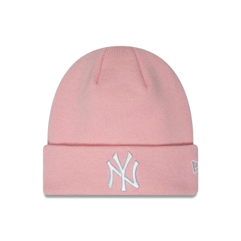 New Era New York Yankees MLB League Essential Pink Cuff Knit Beanie - One-Size