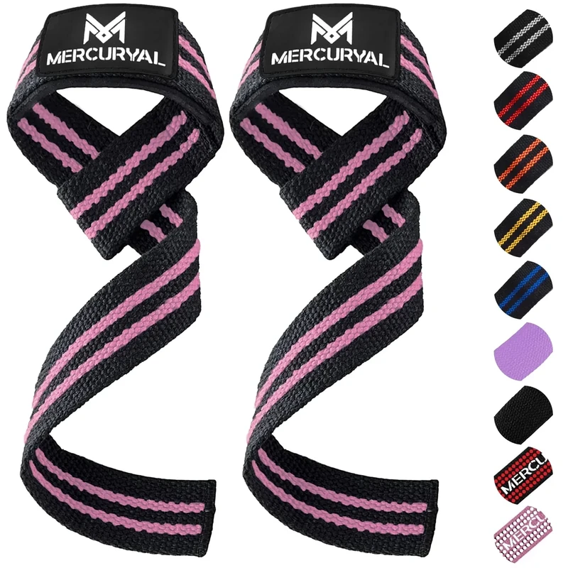 Zughilfen Krafttraining Lifting Straps - Bodybuilding, Fitness, Kreuzheben, Powerlifting - Kreuzheben Gurte - Profi Lifting Straps - Lifting Straps - Gym Zubehör für Frauen und Männer