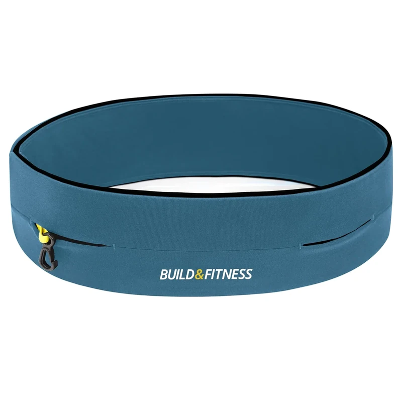 Build & Fitness Laufgürtel. Flip-Taille Gürteltasche, Schlüsselclip und Handyhalterung für Damen und Herren. Leicht, schlank, komfortabel und passend für alle Samsung- und iPhone-Modelle