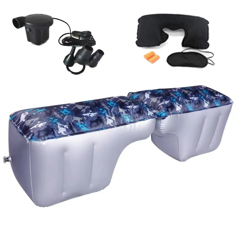 Icelus Auto Matratze SUV Luftmatratze Aufblasbare Camping Bett Kombi für Den Bewegliche Auto Rücksitz Dickere Kofferraum Luftbett für Reisen Camping Outdoor Aktivitäten