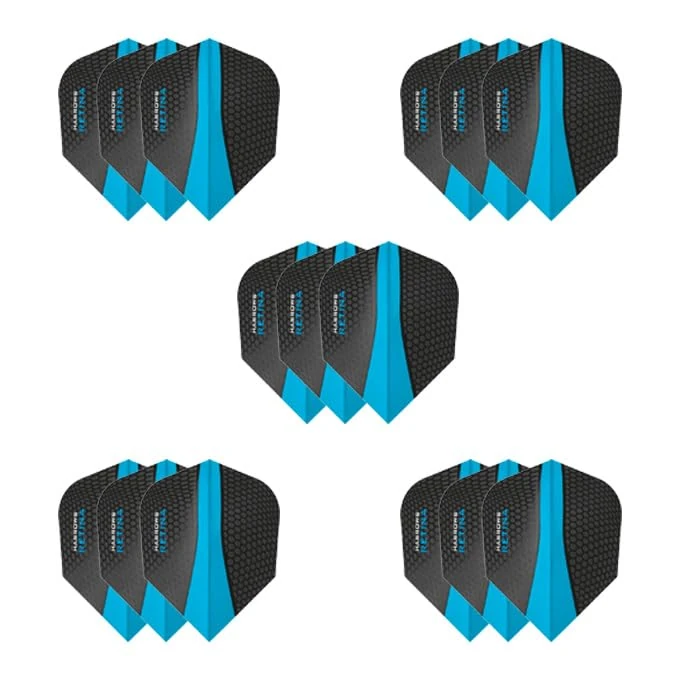 Harrows Retina-Flights, Aqua, 5 Sets