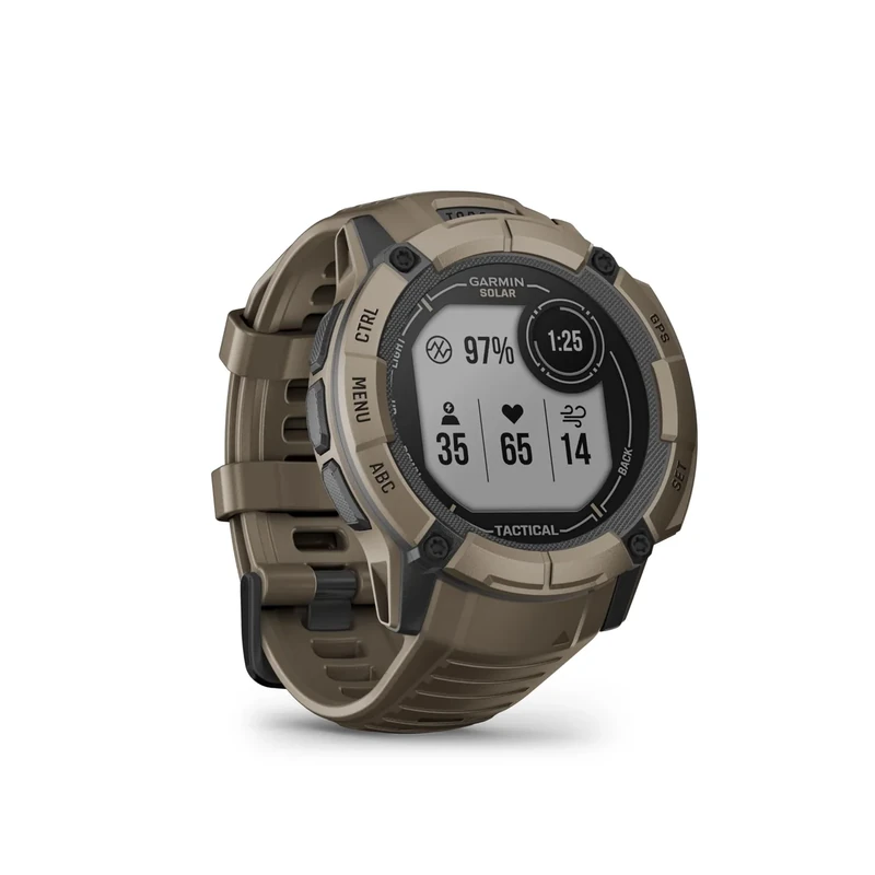 Garmin Instinct 2X Solar Tactical 50mm - GPS-Smartwatch mit unendlicher Akkulaufzeit im Smartwatch-Modus, 40+ Sport-Apps, Smart Notifications, GarminPay, Trainingszustand, Fitnessalter, Schlafanalyse