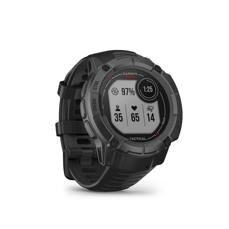 Garmin Instinct 2X Solar Tactical 50mm - GPS-Smartwatch mit unendlicher Akkulaufzeit im Smartwatch-Modus, 40+ Sport-Apps, Smart Notifications, Pay, Trainingszustand, Fitnessalter, Schlafanalyse UVM