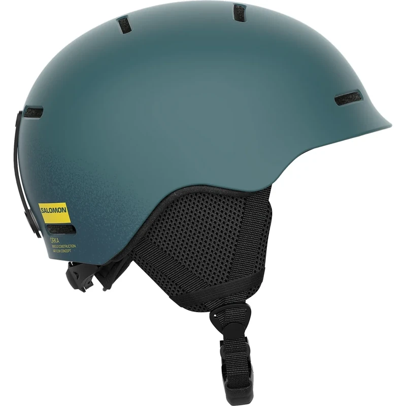 Salomon Orka Kinder Helm Ski Snowboarden, Einfach Anzupassende Passform, leicht, Grau, KL 5659 - Image 1
