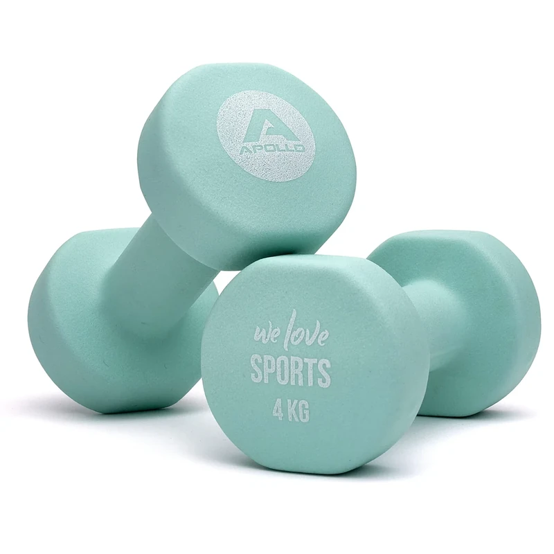 Apollo Hantel Set Kurzhantel | hanteln | 2x4kg Hantelset | Gewichte für Krafttraining | Kurzhanteln 2er Set | Fitness Hanteln für Frauen & Männer | Dumbbells
