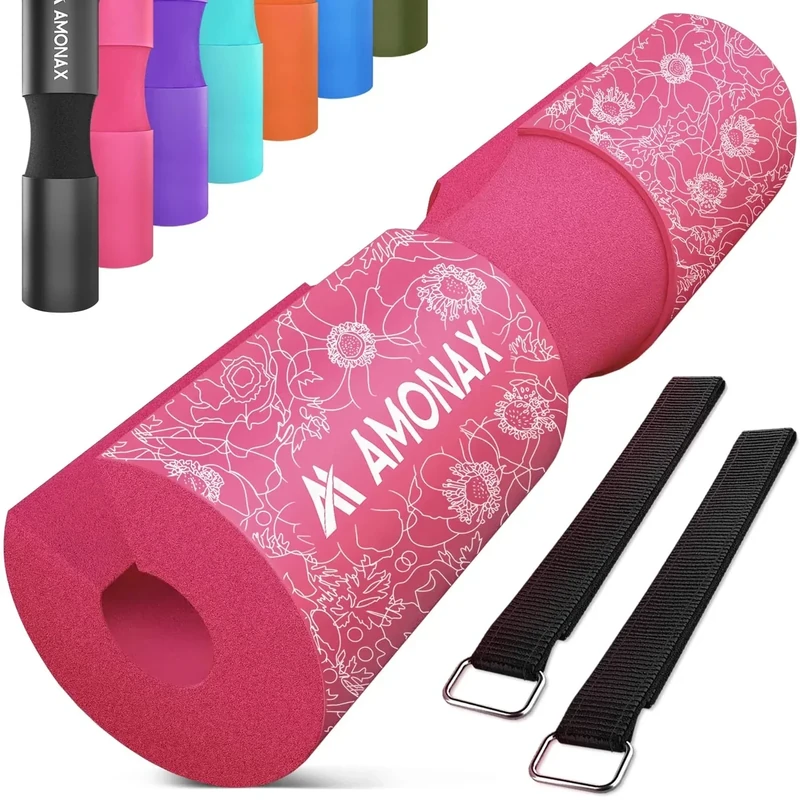 Amonax langhantel polster, extra dicke nackenpolster langhantel- Barbell Pad nackenschutz für hip thrust und squat, und andere Übungen, Fitness, Krafttraining für Männer und Frauen (Schwarz)