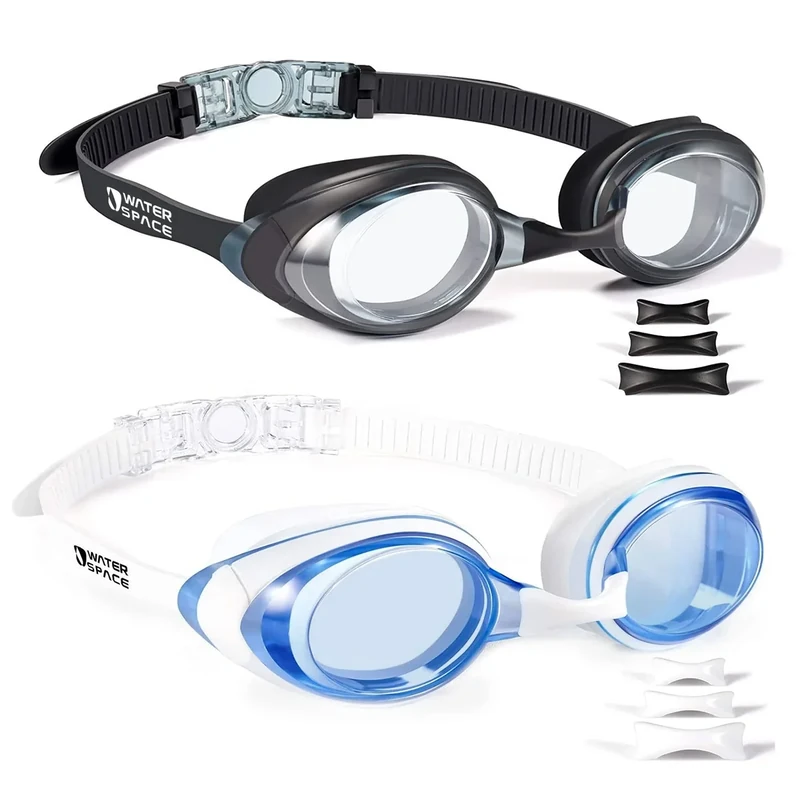 Water Space Schwimmbrille für Erwachsene, 2 Packs Schwimmbrillen für Herren und Damen Herren Damen