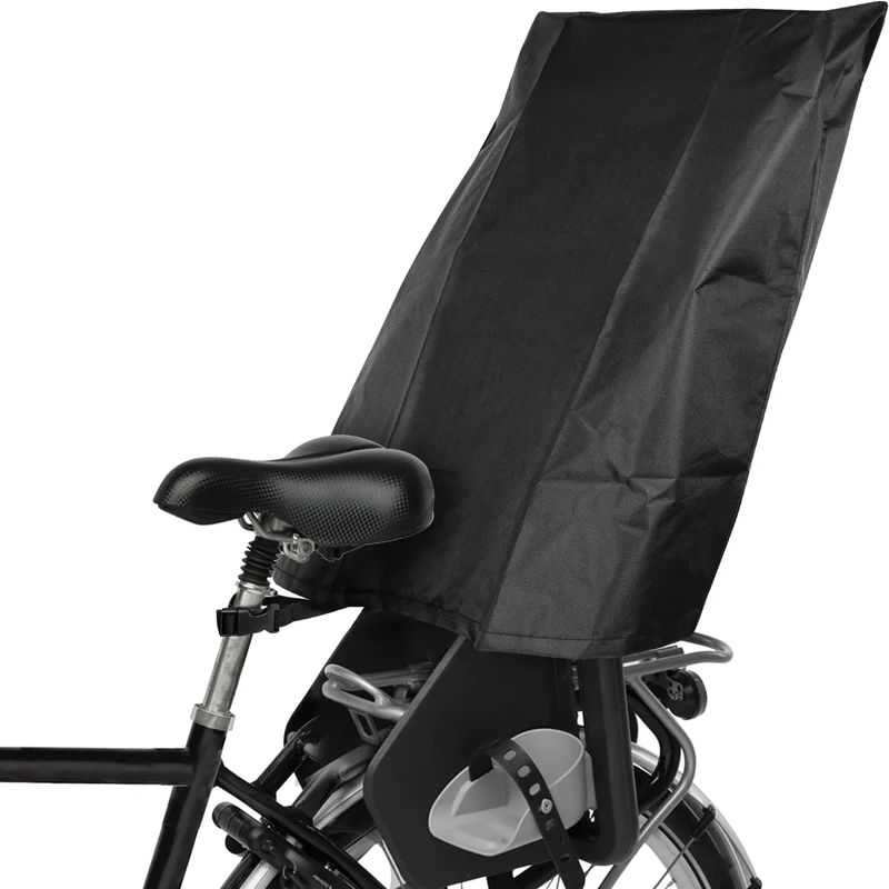 Bonna Regenschutz für Fahrradkindersitz - Fahrradsitz Regenschutz (passend für Römer, Hamax, Thule etc.) - Schwarz