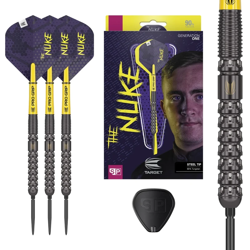 Target Darts Luke Littler G1 23G 90% Wolfram Swiss Point Steel Tip Dartpfeile Set