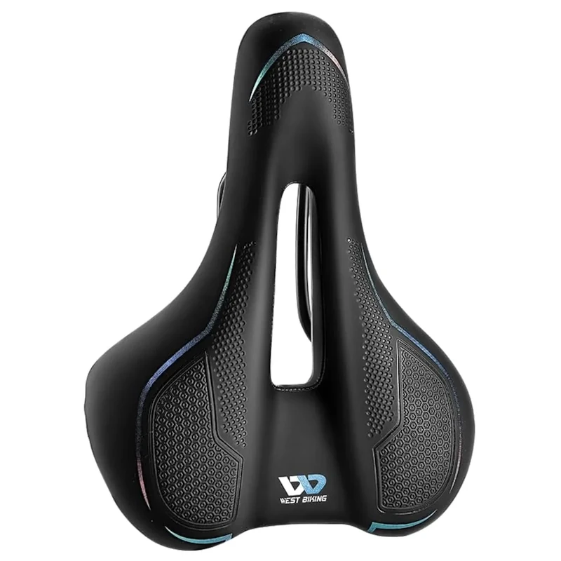 LuTuo Bequemer Fahrradsattel Herren Damen, weich Gel Fahrradsitz, Hohl Ergonomisch Sport Tourensattel Gepolstert für Mountainbike Rennrad BMX Dirt MTB City E Bike (Mehrfarbig)