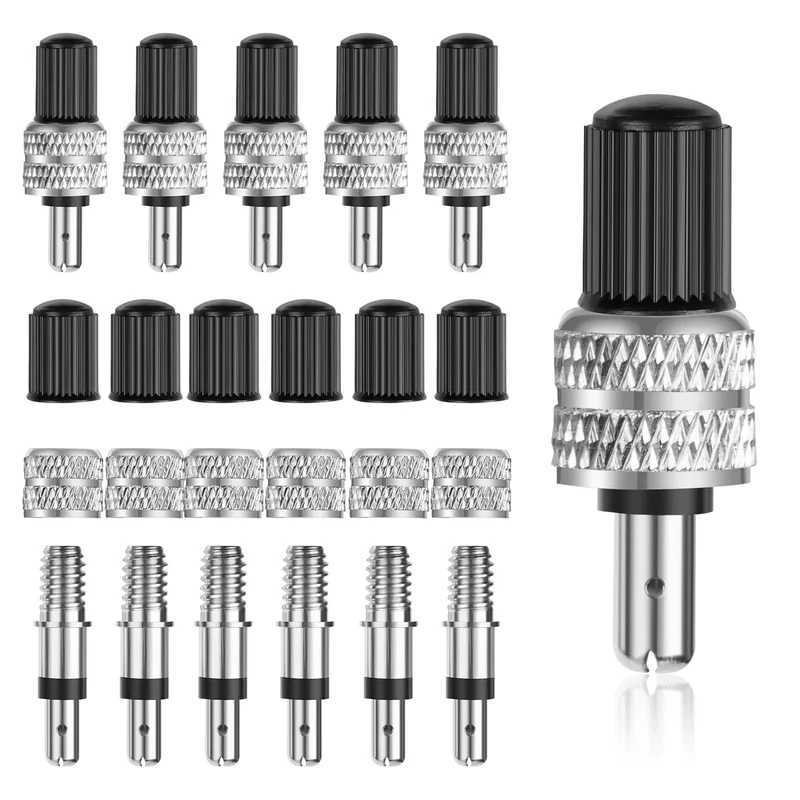 Flintronic Fahrradventil, 12 Stück Fahrradventil Adapter, Fahrrad Ventilkappe, Ventil Fahrrad Adapter, Teile Fahrradventil, für Standard Normal-Ventil Ersatz Reifenventile
