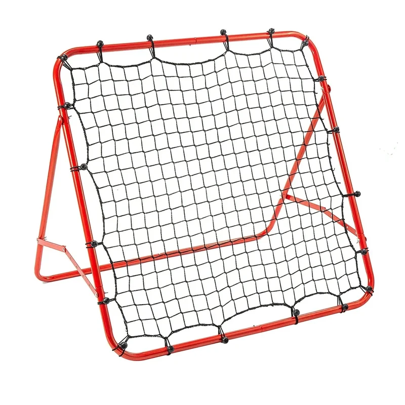 Trintion Fußball Rebound Netz Kinder und Jugendliche Tragbares Prellwand Verstellbar Fußballtor Kicker für Fußball Training 100 x 100cm