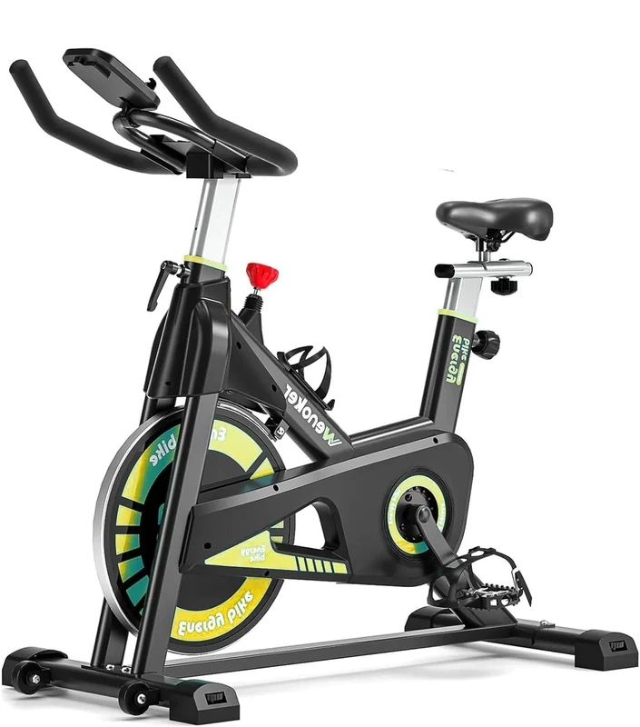 Wenoker Ergometer Heimtrainer mit Magnetischer Widerstand, Fitness Fahrrad für Zuhause Indoor Kardio Training für Heimtrainer Minibike