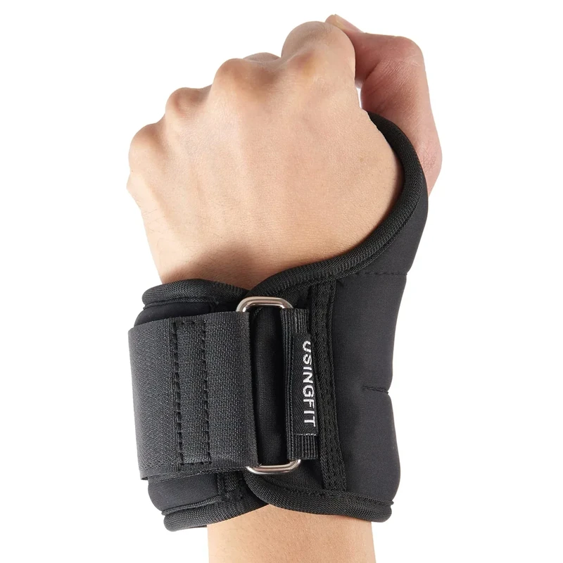 USINGFIT handgewichte gewichtsmanschetten armgewichte handgelenk gewichte beingewichte fussgewichte 0,5kg / 1kg / 1,5kg laufgewichte fuß hand ankle wrist weights für beine fußgewichte (1,5 kg * 2)