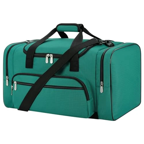 Sporttasche Reisetasche Fitness Tasche mit Schultergurt Wochenendtasche für Damen und Herren (Grün, 40L)