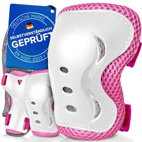 Liebkern Knieschoner Kinder Schoner Inliner Kinder Knieschützer Inliner Kinder Protektoren Set Schützer Inline Skates Kinder Protektoren Kinder Inliner Schoner Erwachsene Knieschützer Kinder