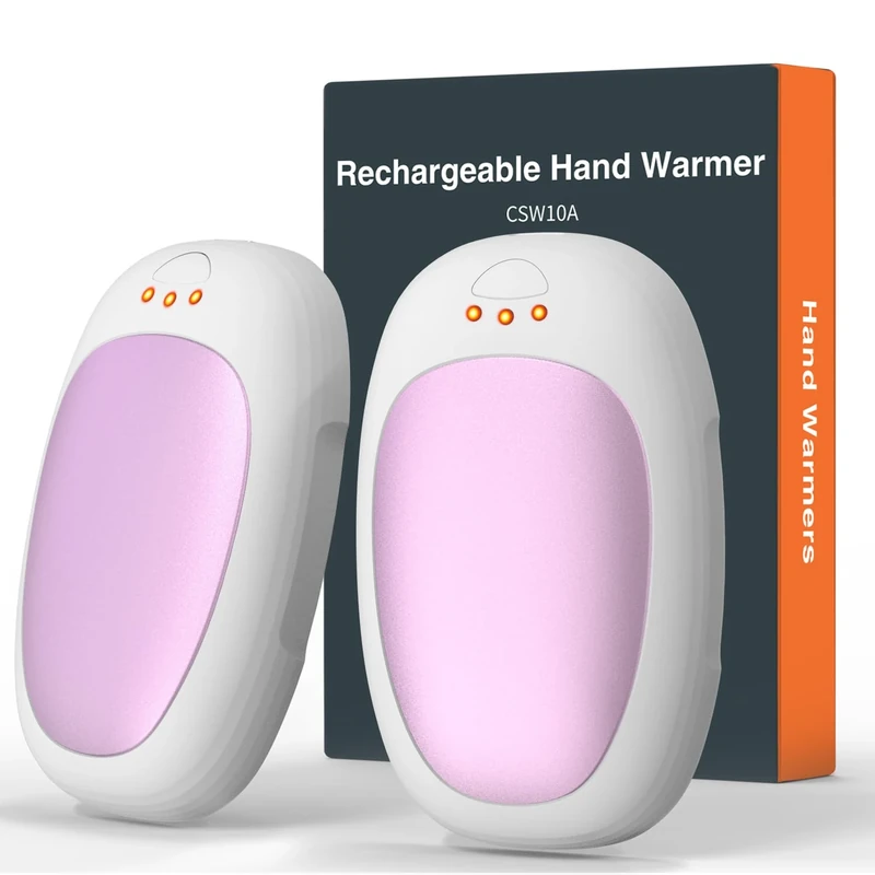 Handwärmer elektrisch, gabless Handwärmer wiederaufladbar 2er Set, Taschenwärmer wiederverwendbar, Handwärmer Taschenwärmer tragbar, 3 Heizmodi Handwärmer Kinder, Geschenk für Männer, Frauen, Kinder