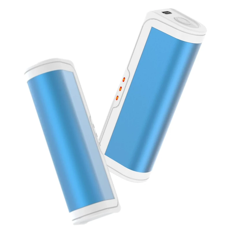 Handwärmer elektrisch 2er Set, gabless Taschenwärmer, wiederverwendbar, USB-Handwärmer, wiederaufladbar, Kinder 3 Heizmodi, Geschenk für Frauen und Kinder