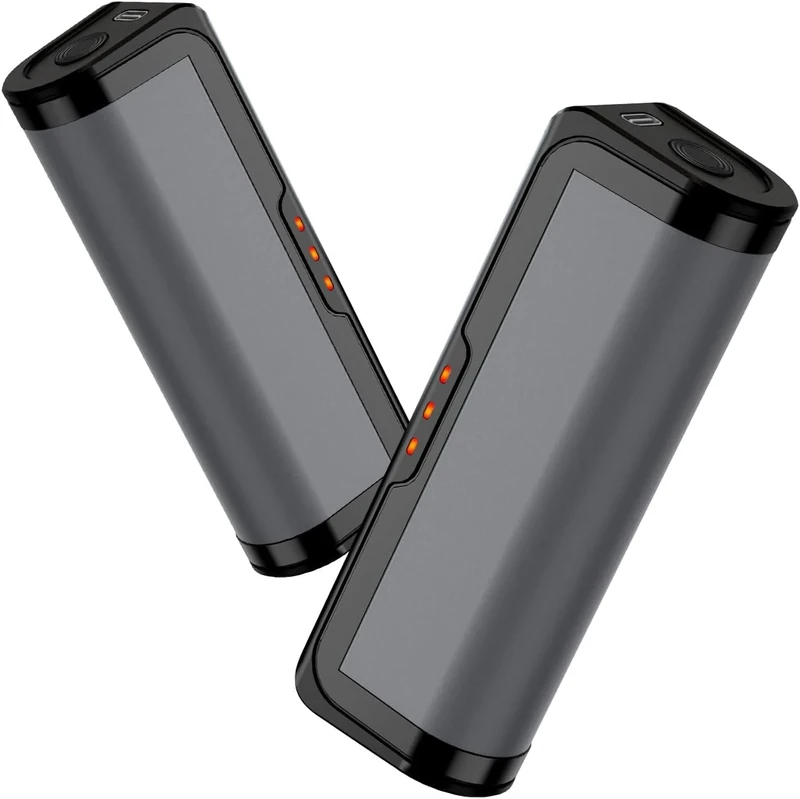 Jonwall Handwärmer Elektrisch 2er-Pack, Tragbare USB Handwärmer Wiederaufladbar Mit 3 Stufen Heizung, Schnelles Aufheizen Taschenwärmer für Outdoor Camping Golf, Warmes Geschenk für Frauen Männer