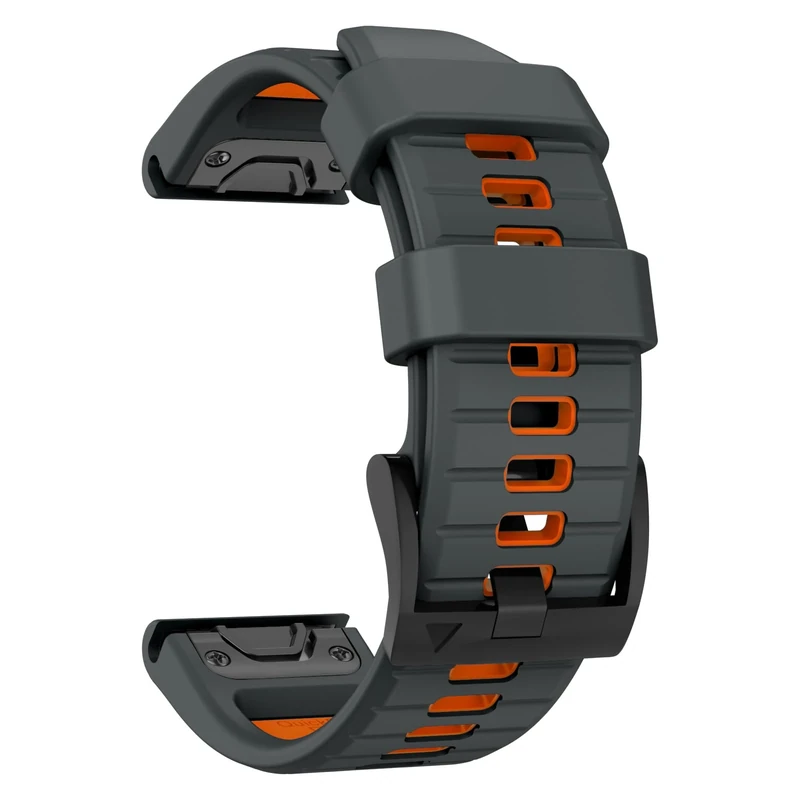 MYSNBKN 22 mm Quick Fit Armband für Fenix 8 47 mm/Fenix 7 Pro/Fenix 7/Fenix 6 Pro/Fenix 6/Fenix 5/Fenix E/EPIX 2, Weiches Silikon Ersatzband für Forerunner 935/945/955/745/Approach S60/S62