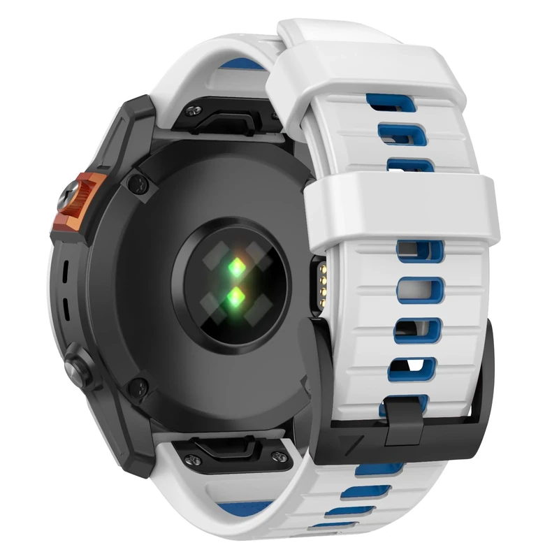 MYSNBKN 26mm Quick Fit Armband für Fenix 8 51mm/Fenix 7X Pro/Fenix 7X/Fenix 6X/Fenix 6X Pro/Fenix 5X/Fenix 5X Plus/Fenix 3/3 HR, weiches Silikon Ersatzband