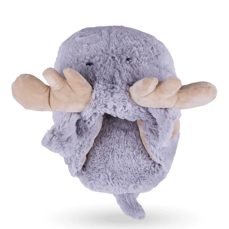 Füßwärmer flauschig (Elch) Fußsack Wärmeschuh Zehenwärmer in Einheitsgröße - Kuscheliger Wärmer für kalte Füße - Image 1