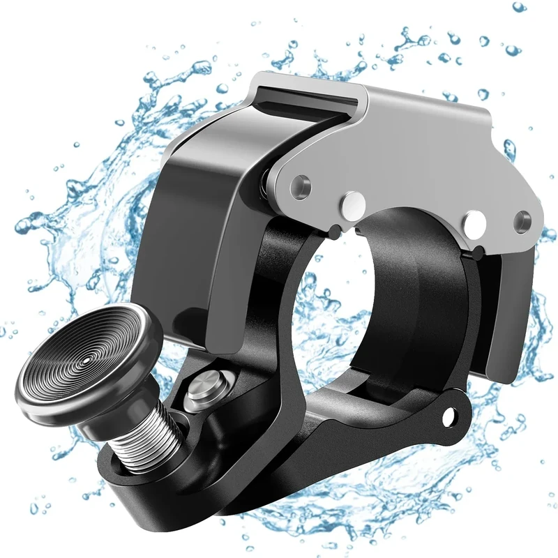 Fahrradklingel Grau, Innovative Aluminiumlegierung Mini Klingel Fahrrad 100dB Klingel laut, Neue Aufrüstung Schwarz Fahrradhupe Fahrradglocke für Bike MTB Mountainbike, 22-24 mm Lenker