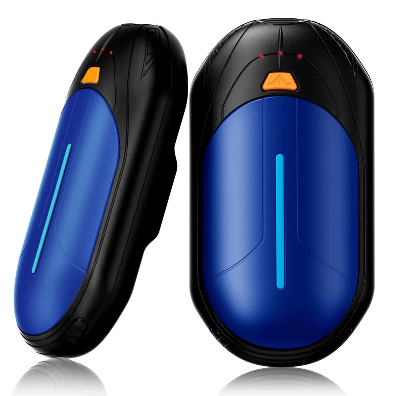 Handwärmer Wiederaufladbar 2 Pack, Elektrisch Taschenwärmer mit 20 Stunden Langes Aufheizen, 2 in 1 Tragbarer Handwärmer mit 3 Heizstufen für Outdoor im Winter