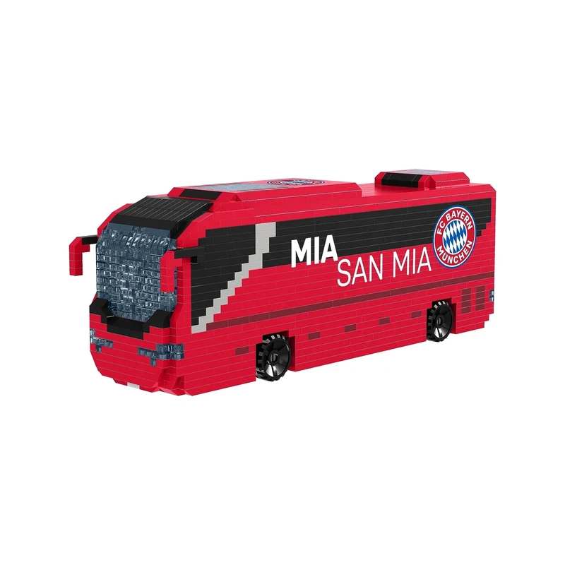 FOCO Offizielles Lizenzprodukt FC Bayern Munich BRXLZ-Steine 3D-Fußball-Reisebus Bau-Set - Image 1