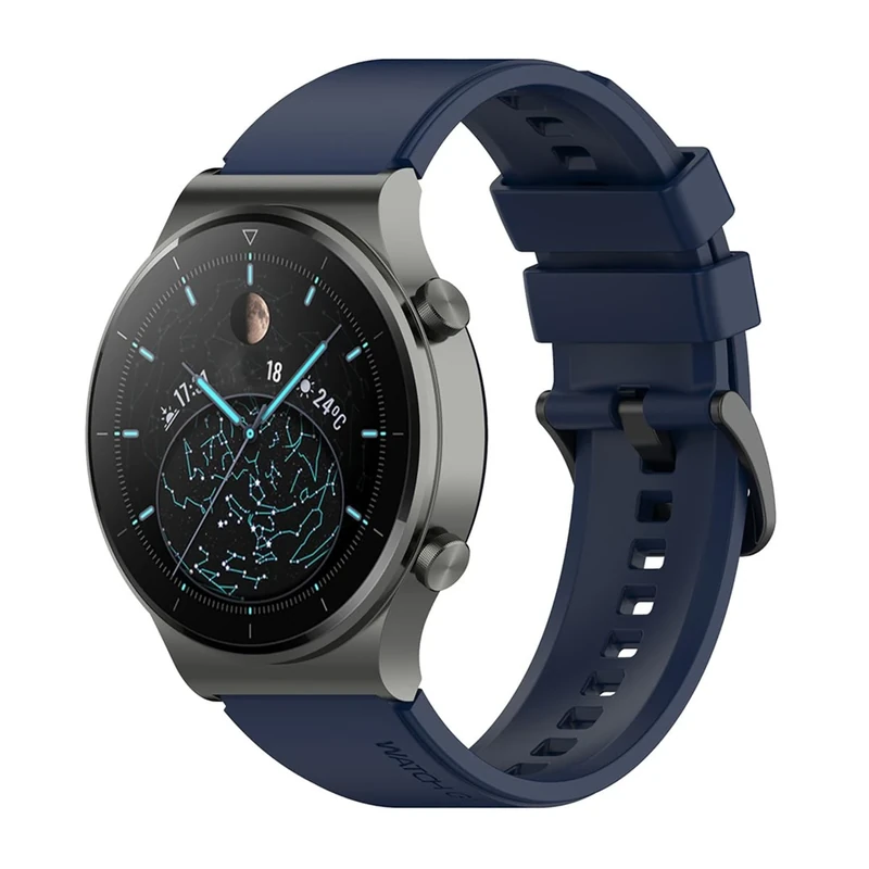 Armband Kompatibel mit Huawei Watch GT2 46mm/GT2 Pro/GT3 46mm/GT3 Pro 46mm, 22mm Silikon Ersatzarmband für Samsung galaxy watch 3 45mm/Galaxy Watch 46mm (Blau)