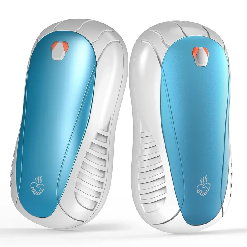 FANDLISS Handwärmer Elektrisch Split 2er-Pack,Wiederaufladbar Handwärmer USB,3 Heizmodi Tragbare Elektrischer Taschenwärmer für Outdoor im Winter 6000mAh,Handwärmer Wiederaufladbar für Outdoor Sport