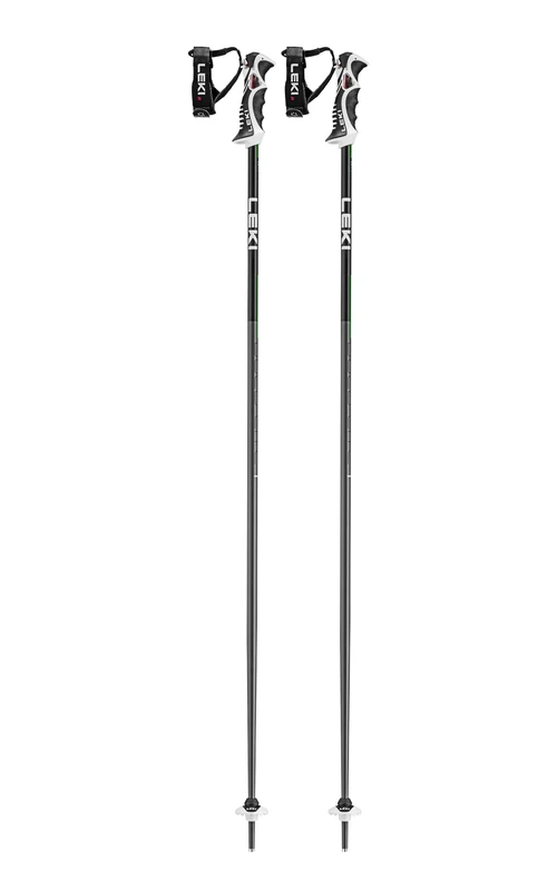 LEKI Bold Lite S Skistöcke, Anthracite-Black-Neongreen, 115CM
