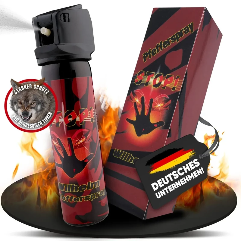 1 x Wilhelm Pfefferspray 60 ml Tierabwehr Selbstverteidigung CS KO Jet