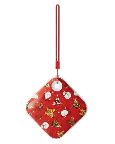 Gaiatop Handwärmer Elektrisch, 3 Heizstufen, 4000 mAh Doppelseitig Taschenwärmer Wiederverwendbar mit Licht/Gurt, Niedlicher Handflächengroßer Hand Warmer USB Heizung Gadgets Geschenke (Christmas Red)