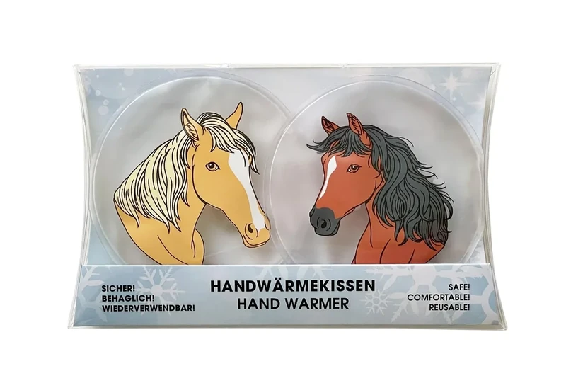 2er Set Taschenwärmer Pferd Pferdekopf - Wichtelgeschenk - Handwärmer - Taschenheizkissen