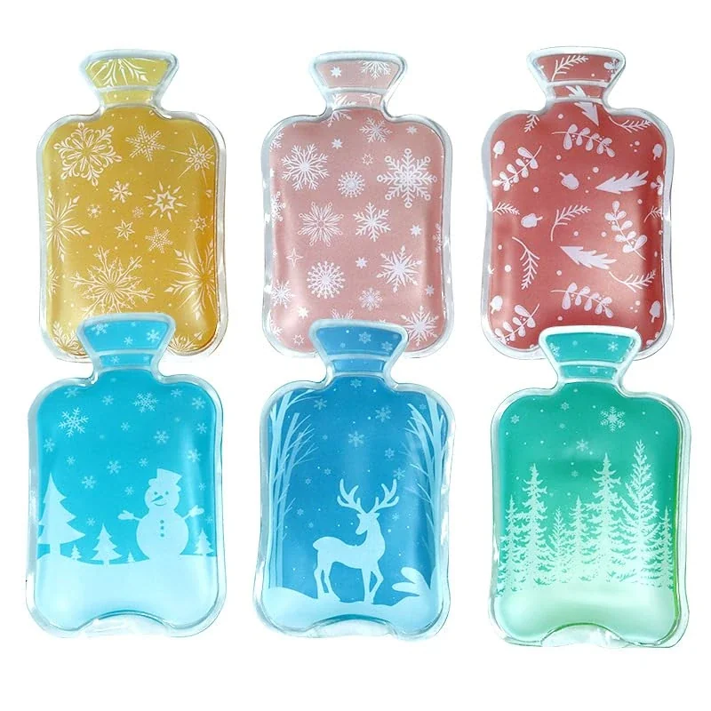 6 Pack Taschenwärmer mit weihnachtlichem Thema, Handwärmer Wiederverwendbar, Fingerwärmer, Wärmekissen für warme Hände und Finger im Winter